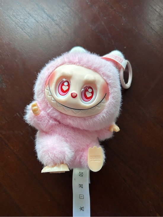 Other - Pink Fuzzy Monster Keychain Plush